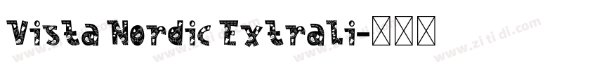 Vista Nordic ExtraLi字体转换